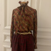 Blouse Saint-Laurent vintage col froufrou