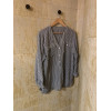 Blouse Balloon soie rayures TL/40