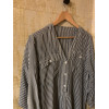 Blouse Balloon soie rayures TL/40