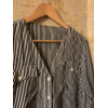 Blouse Balloon soie rayures TL/40