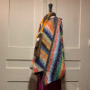 Pull vintage tricoté main laine et lurex