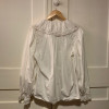 Blouse dentelle vintage frou frou coton