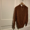 pull vintage tricoté main laine