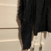 Blouse vintage frou frou noire 80S