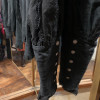 Blouse vintage frou frou noire 80S