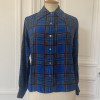 Blouse vintage Saint-Laurent écossaise