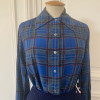 Blouse vintage Saint-Laurent écossaise