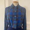 Blouse vintage Saint-Laurent écossaise