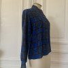 Blouse vintage Saint-Laurent écossaise