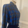 Blouse vintage Saint-Laurent écossaise