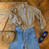 Chemise Burberrys vintage preppy TS/38