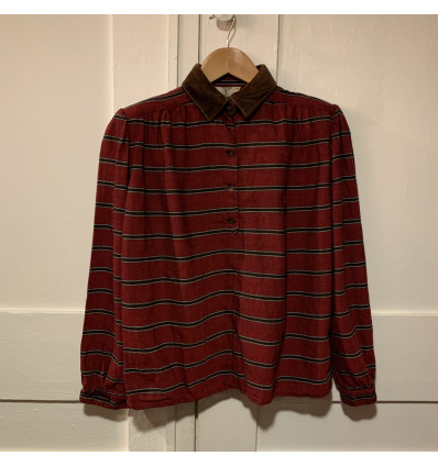 Blouse Valentino vintage velours et laine TS/36