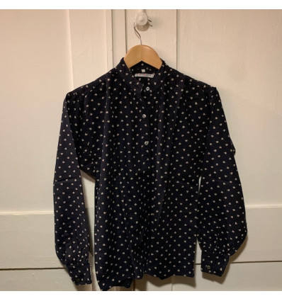 Blouse Saint-Laurent vintage T34 fleurs
