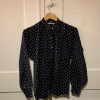 Blouse Saint-Laurent vintage T34 fleurs