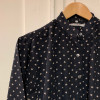 Blouse Saint-Laurent vintage T34 fleurs