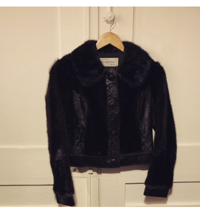 Blouson  Sprung Frères vison et python