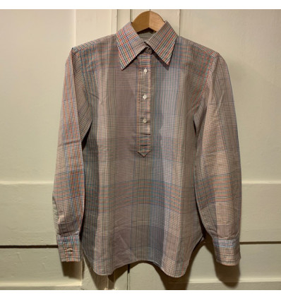 Blouse Valentino vintage 70s carreaux