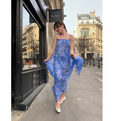 Robe Saint-Laurent vintage mousseline T36/S