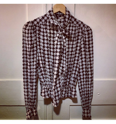 Blouse Knap vintage pied de coq TS