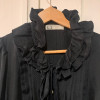 Blouse Emmanuelle Khanh vintage soie volants TM