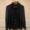 Blouse Emmanuelle Khanh vintage soie volants TM