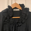 Blouse Emmanuelle Khanh vintage soie volants TM