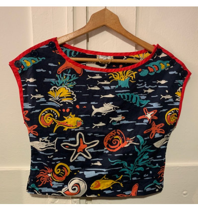 Blouse courte Celine vintage TS