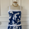 Robe coton Ted Lapidus vintage bretelles