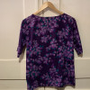 Blouse Saint-Laurent vintage fleurs TS/M