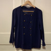 Blouse Saint-Laurent vintage bleu T36/S