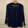 Blouse Saint-Laurent vintage bleu T36/S