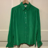 Blouse Celine vintage soie verte TM/L