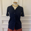 Blouse Courreges vintage coton T34/36