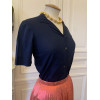 Blouse Courreges vintage coton T34/36