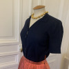Blouse Courreges vintage coton T34/36