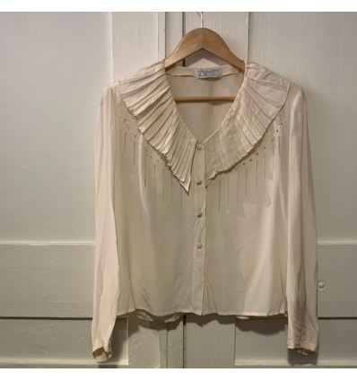 Blouse soie Emmanuelle Khanh vintage TM
