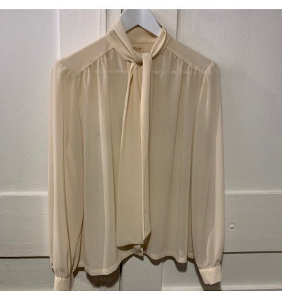 Blouse Celine vintage lavallière TS/M