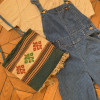 Salopette Lee vintage fines rayures TS/M