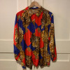Blouse leopard bling TM vintage 80s