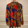 Blouse leopard bling TM vintage 80s
