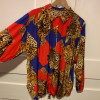 Blouse leopard bling TM vintage 80s