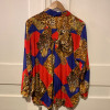 Blouse leopard bling TM vintage 80s