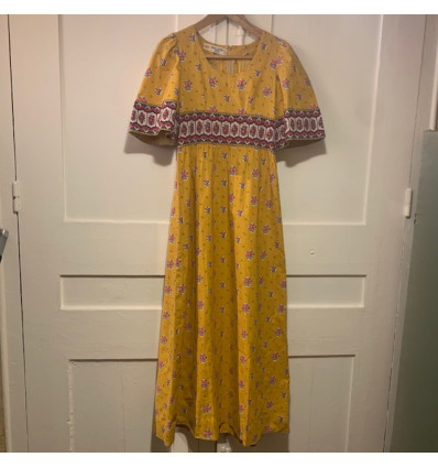 Robe Charles Demery vintage coton seventies