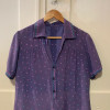 Robe fait main soie 70s TM/L