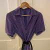 Robe fait main soie 70s TM/L