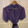 Robe fait main soie 70s TM/L