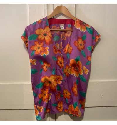Blouse Kenzo vintage TM fleurs