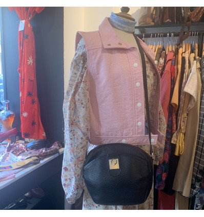 sac vintage Celine cuir grainé 80s