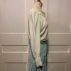 Blouse Emmanuelle Khanh vintage soie dentelle TS
