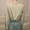 Blouse Emmanuelle Khanh vintage soie dentelle TS